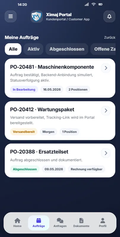 Web‑Kundenportal